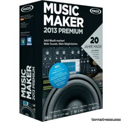 Magix - Music Maker 2013 Premium 19.0.5.57 x86 x64 (Обновлено 01.08.2013) (2013) Русский