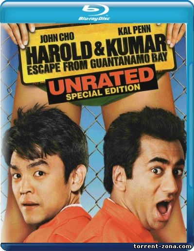 Гарольд и Кумар: Побег из Гуантанамо / Harold & Kumar Escape from Guantanamo Bay (2008) HDRip от Scarabey | Расширенная версия